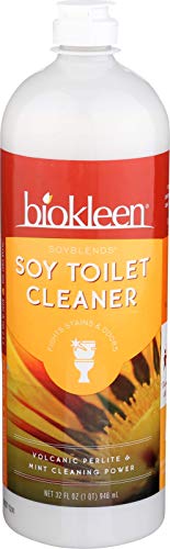 Biokleen Soy Toilet Scrub, Stain & Odor Fighting, Toilet Cleaner with Micro-Scrubbers, Eco-Friendly, Non-Toxic, Plant-Based, 32 Ounces (Pack of 12)