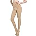 Crotchless Pantyhose for Women, Control Top Opaque Tight(1 Pair)