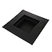 Fityle 4Pcs ~Square_L Plastic Ikebana Suiban Vase Tray Bonsai Flower Container~Various Shape,Black