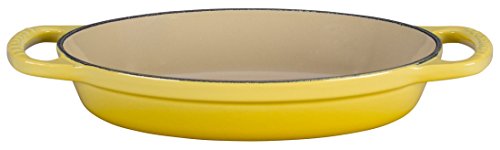 Le Creuset Enamel Cast Iron Signature Oval Baker, 5/8 quart, Soleil