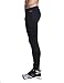 Men's Performance Jogging Training Pants Mesh Yoga Tights Quick-Dry Running Gym Leggings Black