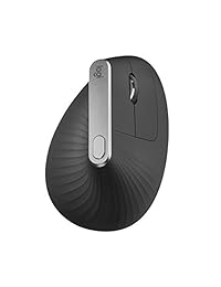 Logitech MX Vertical Advanced Ergonomic Mouse, Wireless via Bluetooth o receptor USB incluido