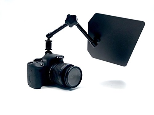 Glide Gear LS 100 Video Camera Adjustable Flexible Articulating Lens Flare Hood Flag/Shade 11" Friction Arm GOBO