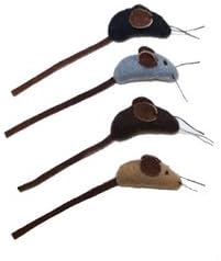 Aussie Naturals Cat Toy Mouse 4 Ct, 1 EA