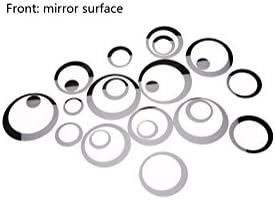 Tp Sky 24pcs Circular Mirror Style Removable Decal 3d Wall Stickers DIY Room Art Home Decor