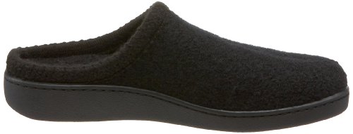 HAFLINGER Unisex AT Wool Hard Sole Slippers, Black, 40EU