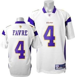 Amazon Co Jp リーボック Reebok Nfl バイキングス 4 ブレット ファーブ Premier ユニフォーム ホワイト Xxl 服 ファッション小物