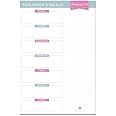 bloom daily planners Weekly Meal Planning Pad - Magnetic Hanging Refrigerator Menu Planner with Tear-Off Sheets & Perforated 