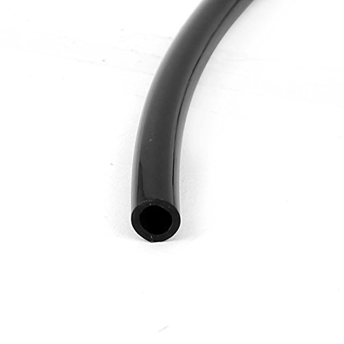 uxcell a15081800ux0771 Air Compressor Tubing Fuel Gas Line PU Tube Hose, 4 mm x 6 mm x 12m, Black, Metal, 0.16 inches