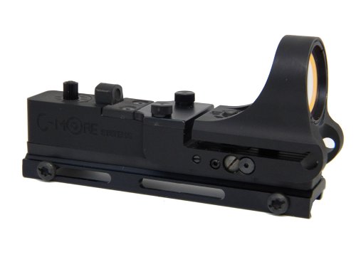 C-MORE Systems Tactical Railway Red Dot Sight with Standard Switch, Aluminum, 6 MOA