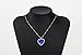 NEOGLORY Blue Crystals Heart Love Shaped Necklaces Jewelry, Heart of The Ocean Necklace from Titanic Crystal Pendant for Women Gift 18+2inch