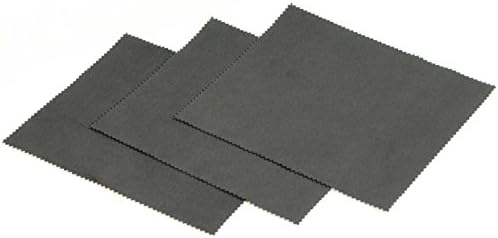 Horosafe Buffing Cleaning Cloth for Watches - Black (7x6) - 3 Pack