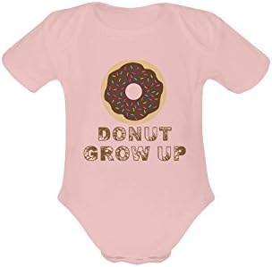 Infant Suits Donut Grow Up Organic Cotton Short Sleeve One Piece Suit For Baby From 3 Months To 24 Months