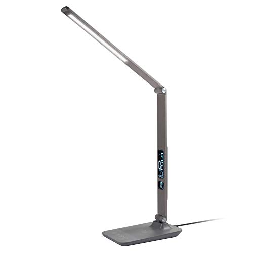 image for INNOKA LED Desk Lamp with 10W Qi-Enabled Wireless Fast Charger LCD Cal