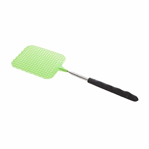 IYSHOUGONG 1 Pcs Plastic Swatter Telescopic Extendable Flapper Fly Prevent Pest Mosquito Tool,Color Random - Thumbnail 4