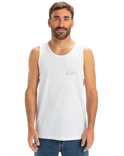 , Ev Comp Logo Tank Camiseta, Hombres, M, White