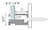 Set of 8, Edge Grip Standoff Screws, 3/4 x 1-Inch, Stainless Steel, to Mount Sign Panels