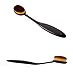 Huluwa Makeup Brush Professional Soft Oval Toothbrush Design Foundation Makeup Brushes Cosmeic Contour Powder BB Cream Concealer Blush Makeup Tool, Black