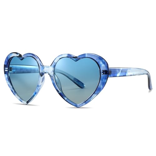 Polarized Cute Heart Sunglasses for Women, Fun Cupid  display picture 2
