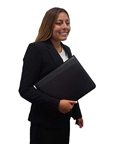 Victor-Deluxe-PadfolioResume-Portfolio-Folder-with-8-Digit-Calculator-Letter-Sized-Writing-Pad-Business-Card-Holder-Full-Width-Storage-Pocket