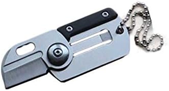 Aggenix Store Military Survival Knife Portable Multitool Camping EDC Mini Folding Knives Card Army Wilderness Pocket Tactical Survival Knife Hands Cutters Keychain, Black