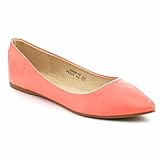 Bellamarie Angie-18 Women's Classic Pointy Toe Ballet Flat Shoes