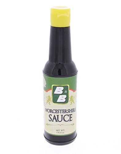 B&B Worcestershire Sauce 5.36oz - Salsa Inglesa (Pack of 1)