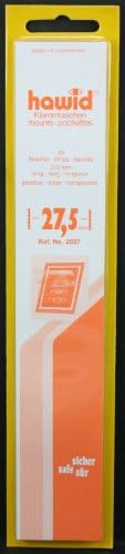 25 Hawid 210x27.5mm stamp mount strips. Clear. by Hawid
