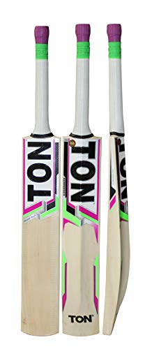 SS TON POWER PLUS English Willow Cricket Bat ' 2018 Edition (Free Extra GM Grip, Bat cover, Anti scuff Sheet)