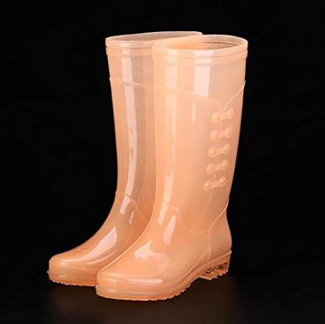womens orange rain boots