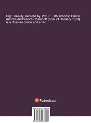 Prince Andrew Romanov Russell Jesse 9785512386156 Amazon Com Au Books