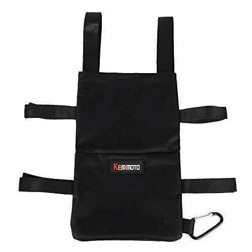 kemimoto Crutch Bag, Crutch Accessory Pouch Tote with Extra Pocket Lightweight Washable Crutch Pouch for Crutches User Storage Loose Items