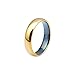 AW BRIDAL 5mm Mens Ring Gold Wedding Rings for Men Tungsten Ring Mens Wedding Bands for Women Engagement Ring Promise Rings for Couples Gifts 5mm, Size 7