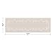 SARO LIFESTYLE Embroidered Swirl Design Linen Blend Table Runner, 16
