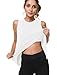Bamans Women’s Cute Mesh Yoga Workout Tank Tops Activewear Muscle Sleeveless Open Back Athletic Sports Shirtsthumb 3