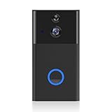 Gosund Video Doorbell Wi-Fi Enabled Doorbell Camera 720P HD Home Security Camera with Two-Way Talk & Video, Infrared Night Vision, PIR Motion Detection Wireless Doorbell for IOS and Android