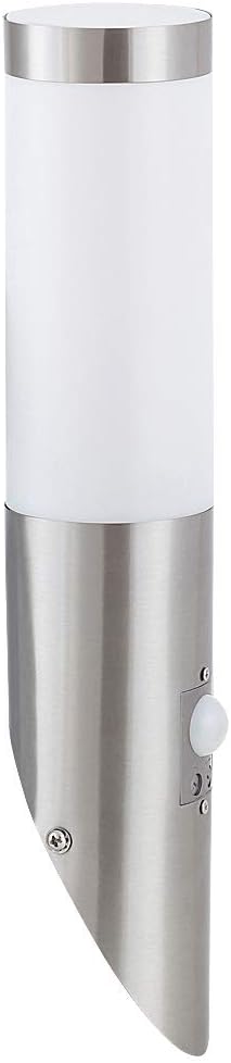 rabalux A++ to E, INOX Torch Path Light, Metal, 60 Watts, E27, Stainless Steel, White, Metal Plastic, Stainless Steel/White