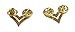 Police Fire EMS Army Collar Brass Pins Insignia Emblem Badges (Assorted Styles) (Corporal - Gold)