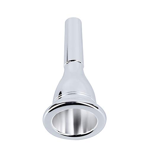 EastRock Standard Tuba Mouthpiece 120S,Silver Plated Tuba Mouthpiece