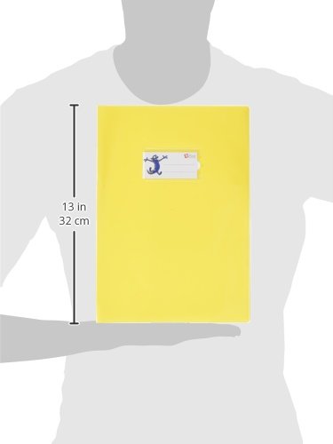 Colorosa Notizbuch-Umschlag A4 – Blau Mit Transparentem Etikett | Abnehmbare Klappen Für Hefte