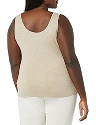 Amazon Essentials Women's Plus Size Tank Top, Tan