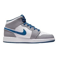 NIKE Jordan 1 Mid Grade School Big Kids Cement