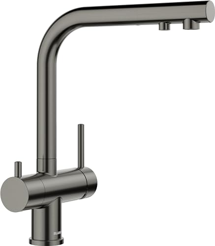 BLANCO FONTAS II Filter satijn dark steel | hoge druk | terugslagklep | keramische cartridge | veilige waterkwaliteit en waterbesparend | filter is nog nodig