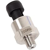 Autex Pressure transducer/sender/sensor 100 psi stainless steel for oil, fuel, air, water
