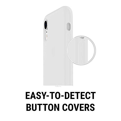 Enflamo Soft Silicone Fitted Skin Case Back Cover for iPhone XR (White)