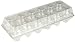 Tri-Fold Egg Cartons Clear Plastic Recycled PETE Material for Product Visibility by MT Products (15 Pieces)