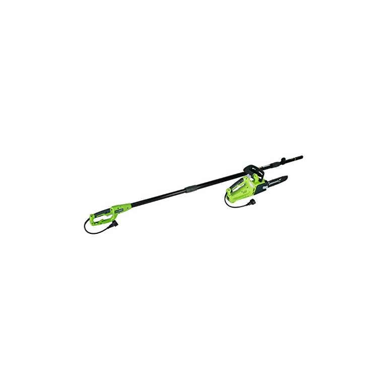 Greenworks 10Inch 6 Amp Corded Chainsaw & Pole Saw Combo PSCS06B00