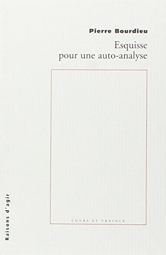 Esquisse pour une auto-analyse
