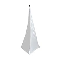 Pyle PSCRIM3W DJ Speaker / Light Stand Scrim, Universal Compatibility & Mountable, for Tripod Stands, 3 Sided (White)
