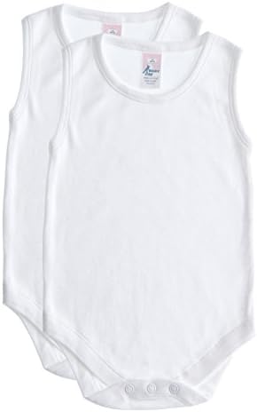 Baby Jay 2 Pack Sleeveless Onesie for Babies and Toddlers - Premium Soft Cotton Bodysuit for Boys and Girls